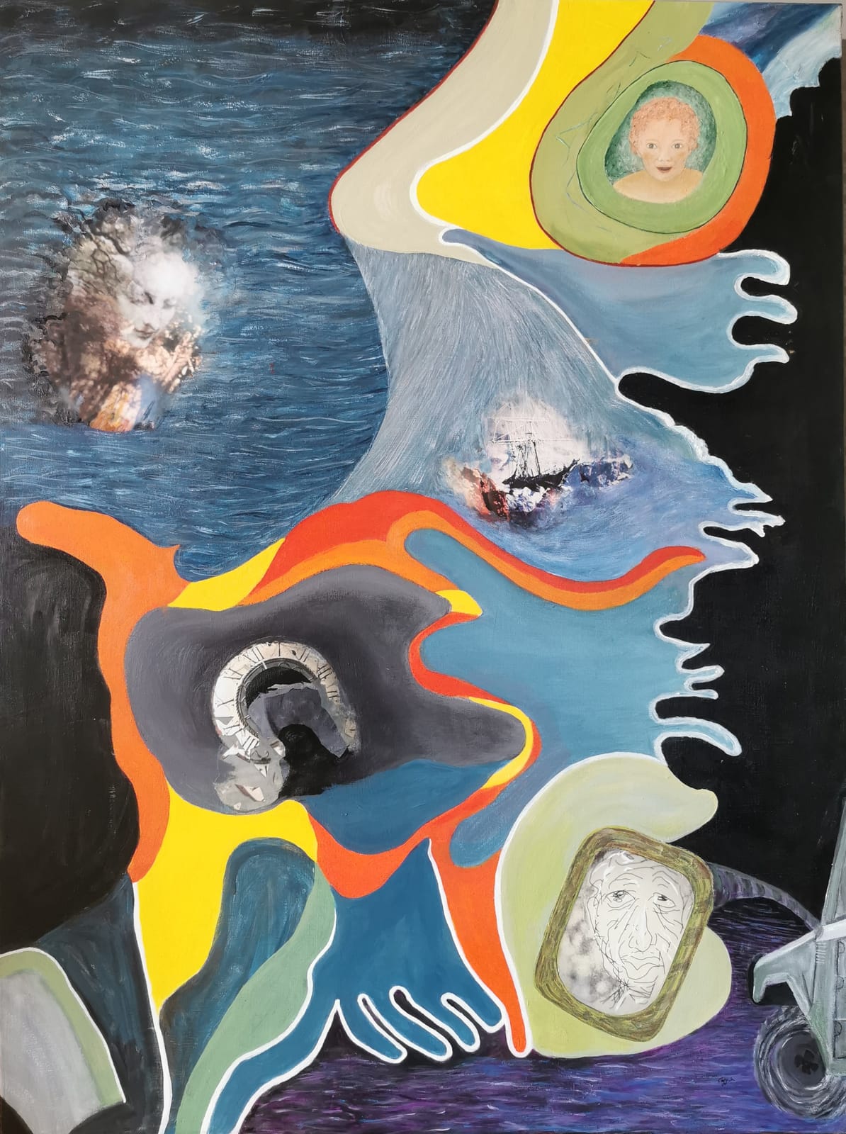 Voyage du temps 130 x 96 - Coggia — Catherine Mouzon